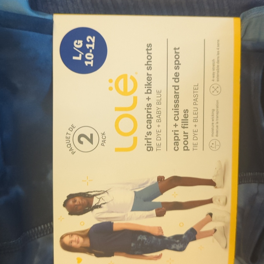 L (10/12) Lole Girls Capris and Biker Shorts